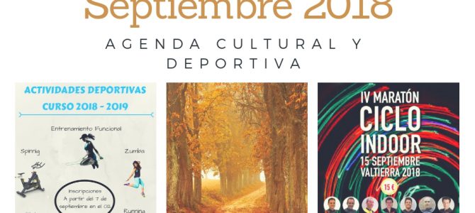 AGENDA DE SEPTIEMBRE 2018 AGENDA DE SEPTIEMBRE 2018